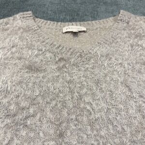 Philosophy Sweater Womens Small Tan Brushed Acrylic Nylon Knit Pull Over